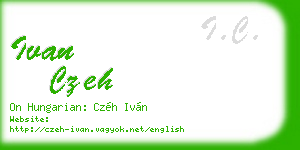 ivan czeh business card